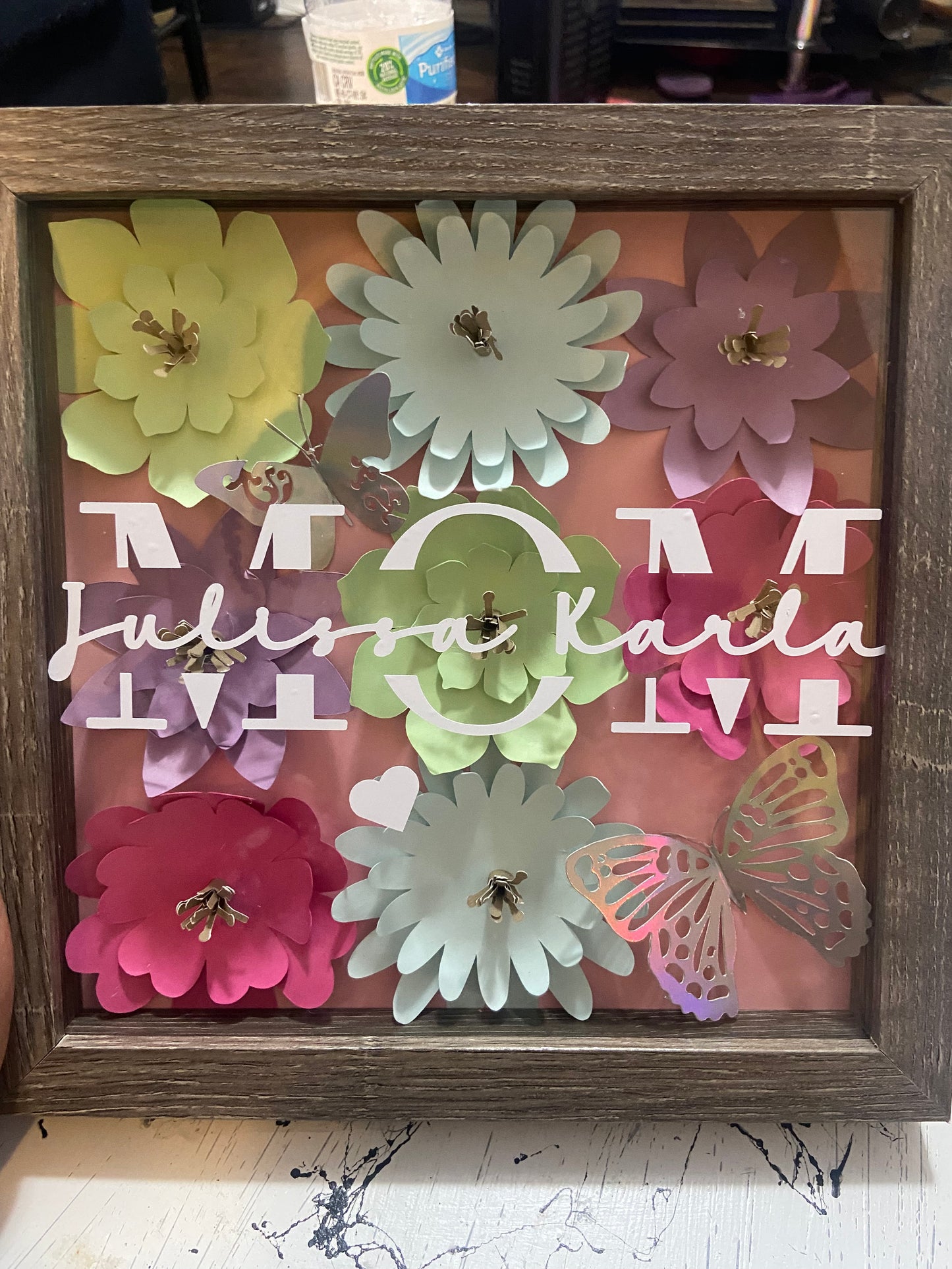 Mom shadow box