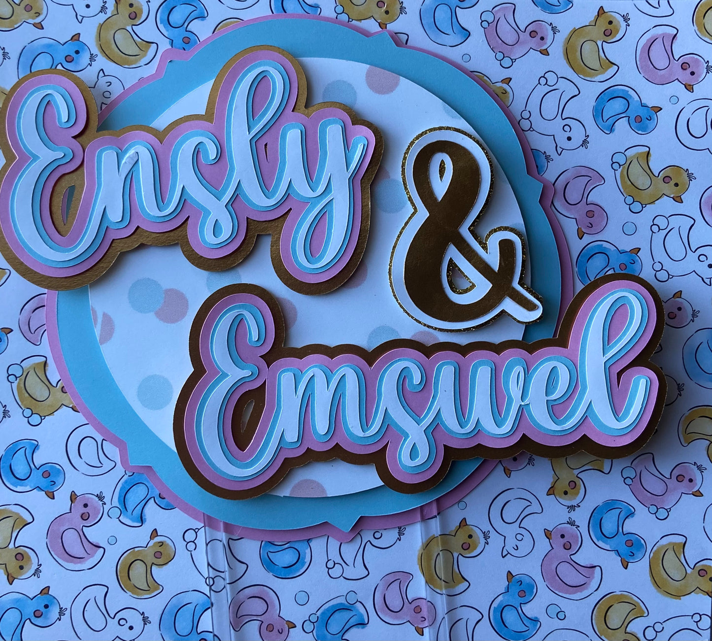 Cake topper- Simple