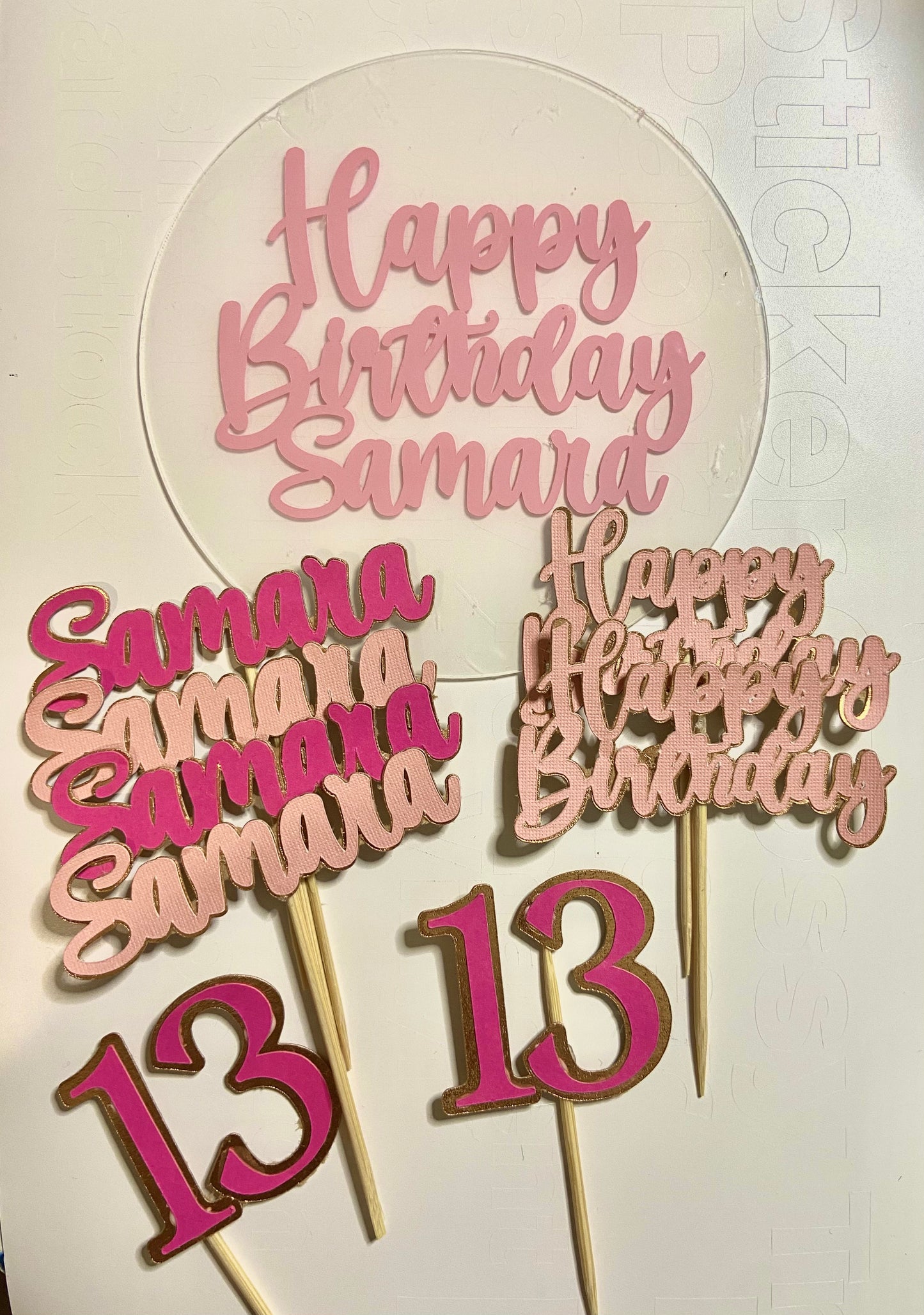 Cupcake topper- Varied